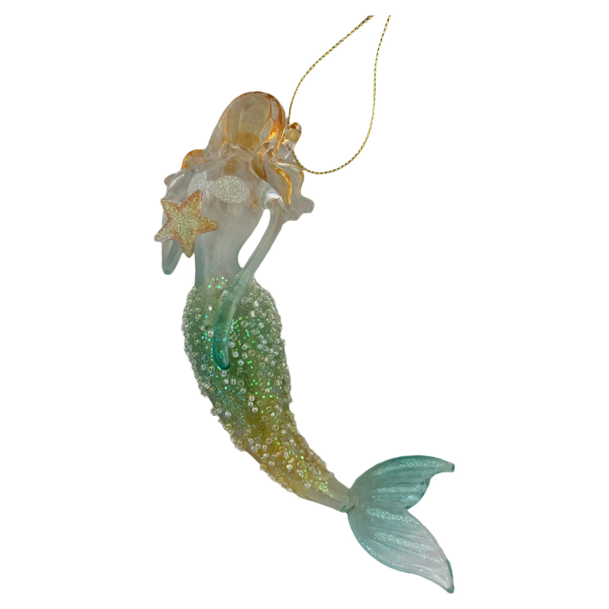 Glass Encrusted Mermaid ornament - Zinnias Gift Boutique