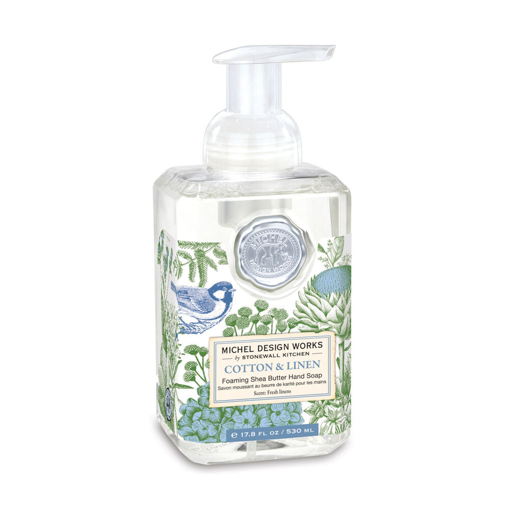 Cotton & Linen Foaming Soap - Zinnias Gift Boutique
