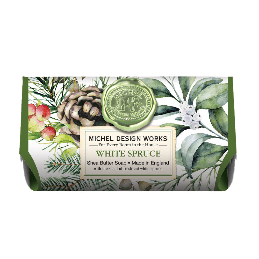 MDW White Spruce Large Soap Bar - Zinnias Gift Boutique
