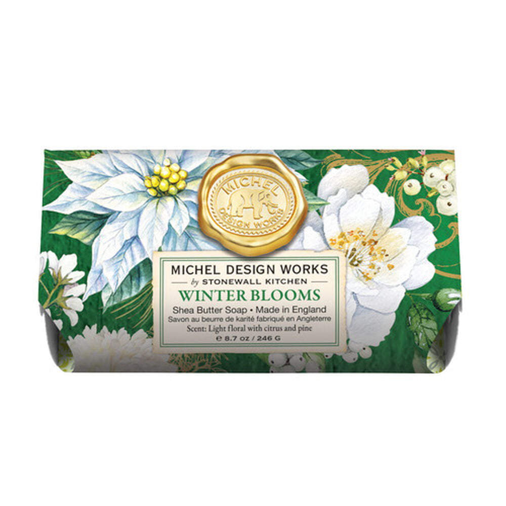MDW Winter Blooms Large Bath Soap Bar - Zinnias Gift Boutique
