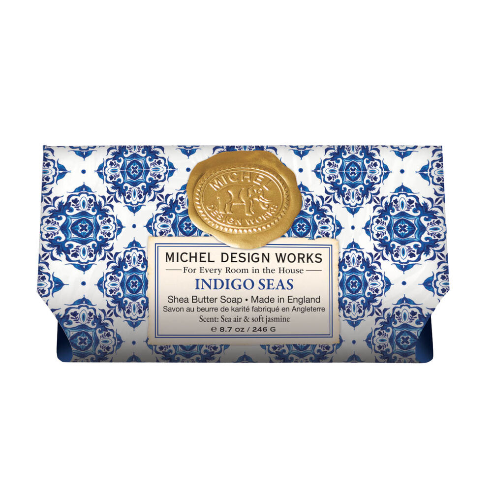 Indigo Seas Large Bath Bar - Zinnias Gift Boutique