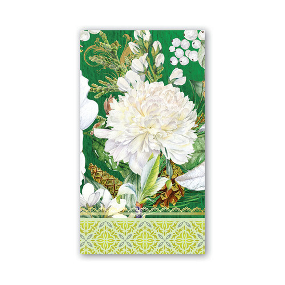 MDW Winter Blooms Hostess Napkin - Zinnias Gift Boutique