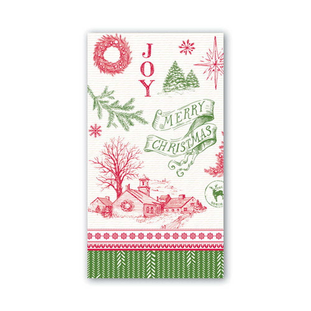 MDW It&#39;s Christmastime Hostess Napkin - Zinnias Gift Boutique