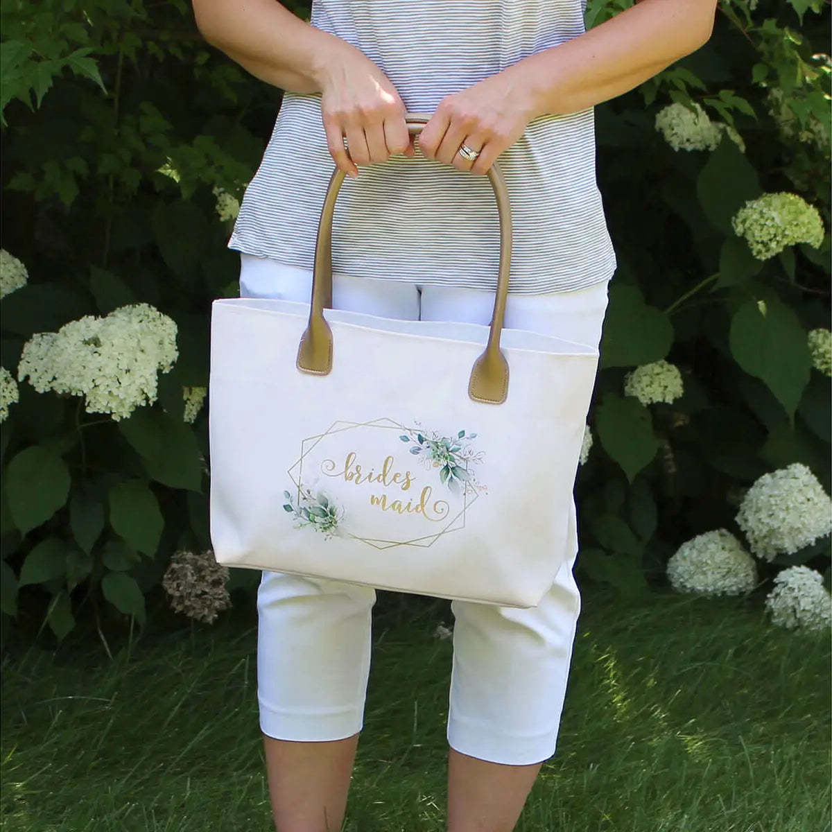 Botanical Bridesmaid Tote Bag - Zinnias Gift Boutique
