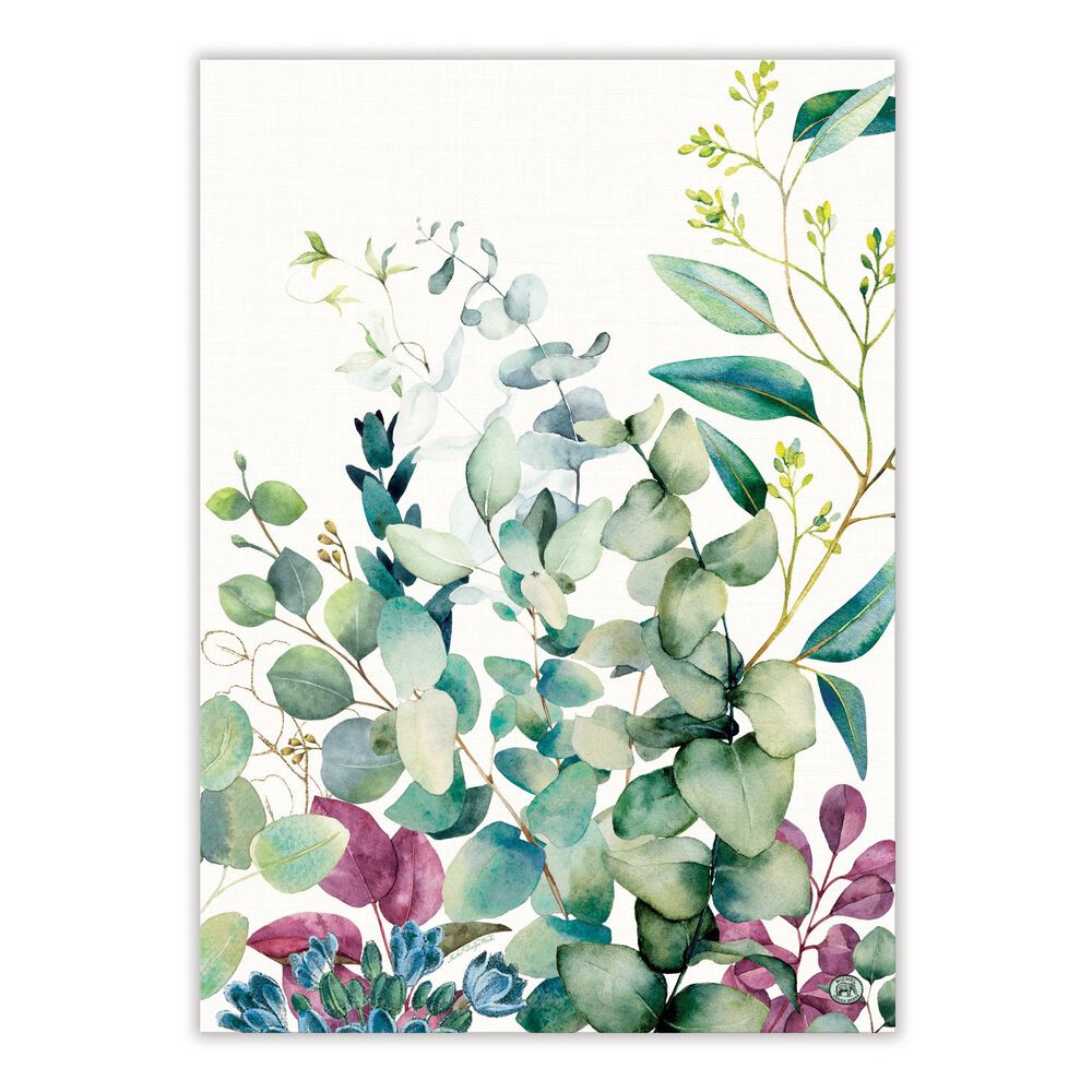 Eucalyptus &amp; Mint Kitchen Towel - Zinnias Gift Boutique