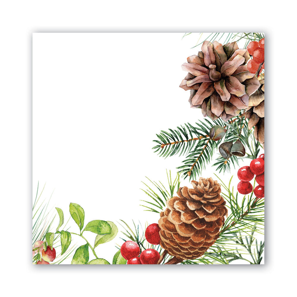 MDW White Spruce Luncheon Napkin - Zinnias Gift Boutique