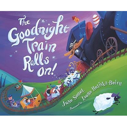 The Goodnight Train Rolls On! boardbook - Zinnias Gift Boutique