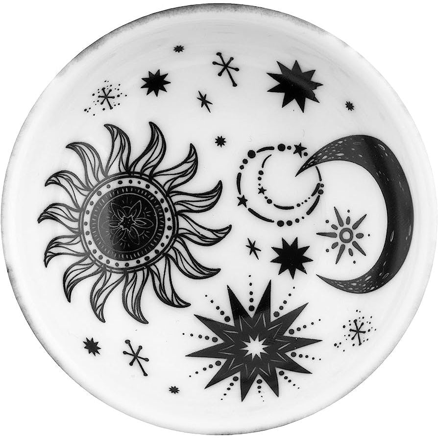 Boho B&W Ring Bowl Celestial - Zinnias Gift Boutique