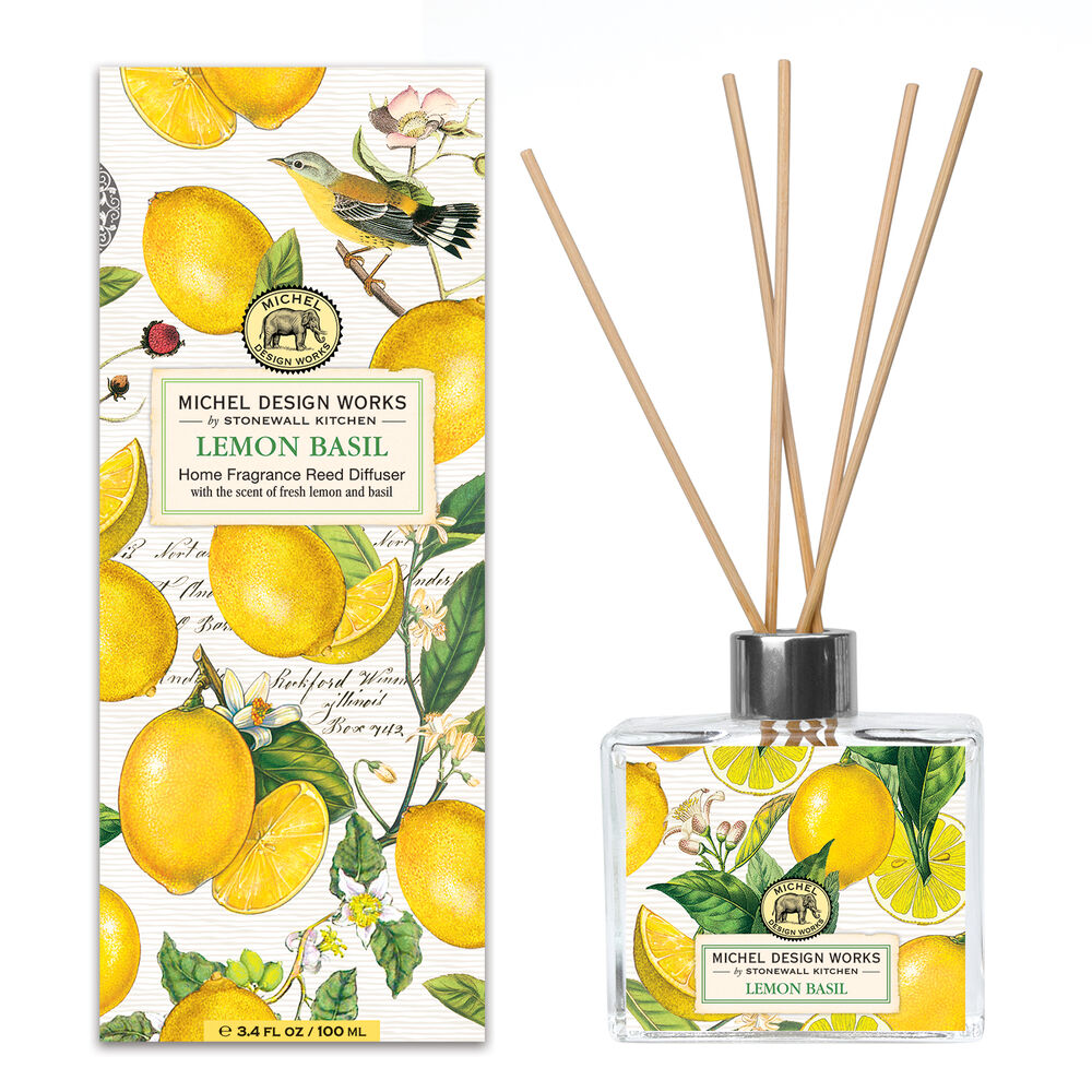 Lemon Basil Reed Diffuser - Zinnias Gift Boutique