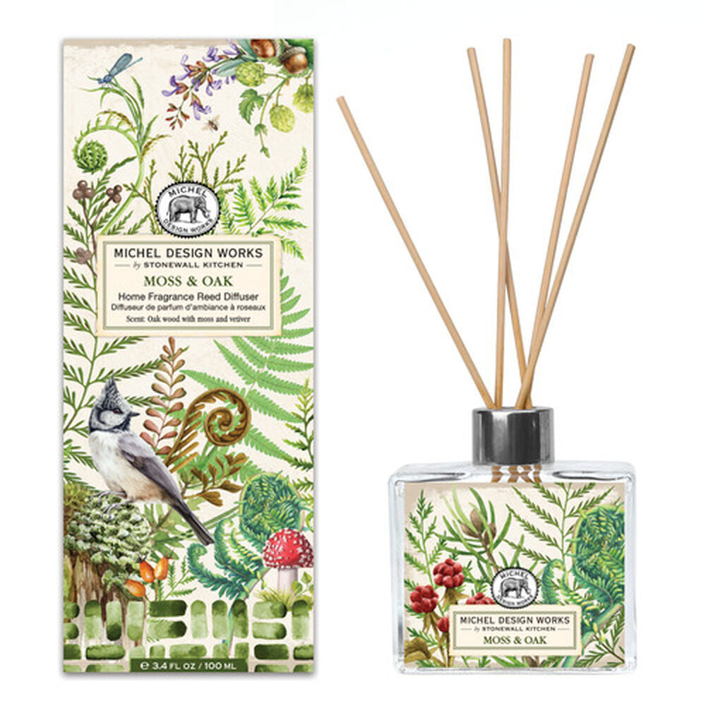 MDW Moss &amp; Oak Reed Diffuser - Zinnias Gift Boutique
