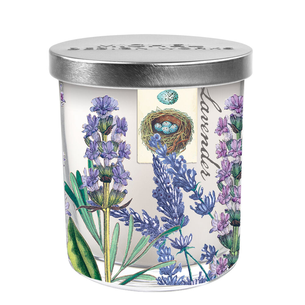 Lavender Rosemary Candle Jar with Lid - Zinnias Gift Boutique