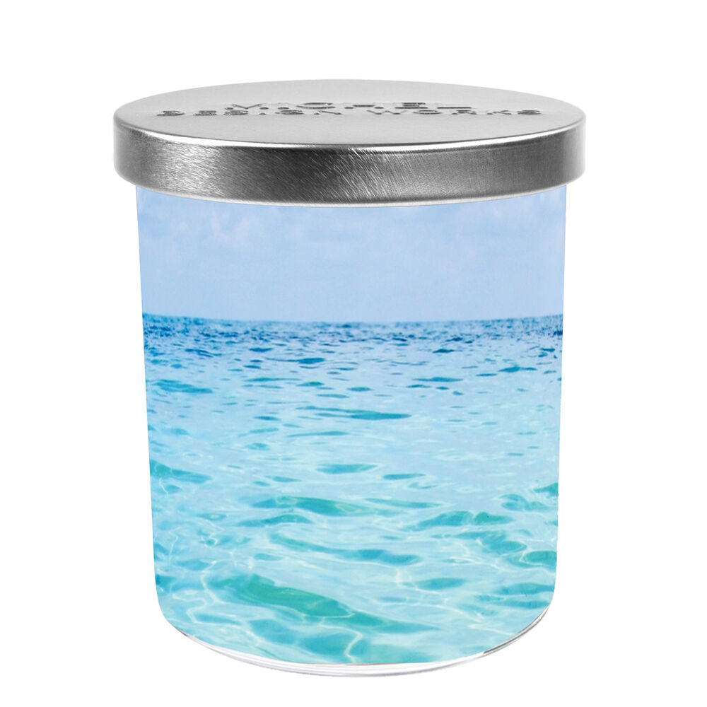 Beach Candle Jar with Lid - Zinnias Gift Boutique