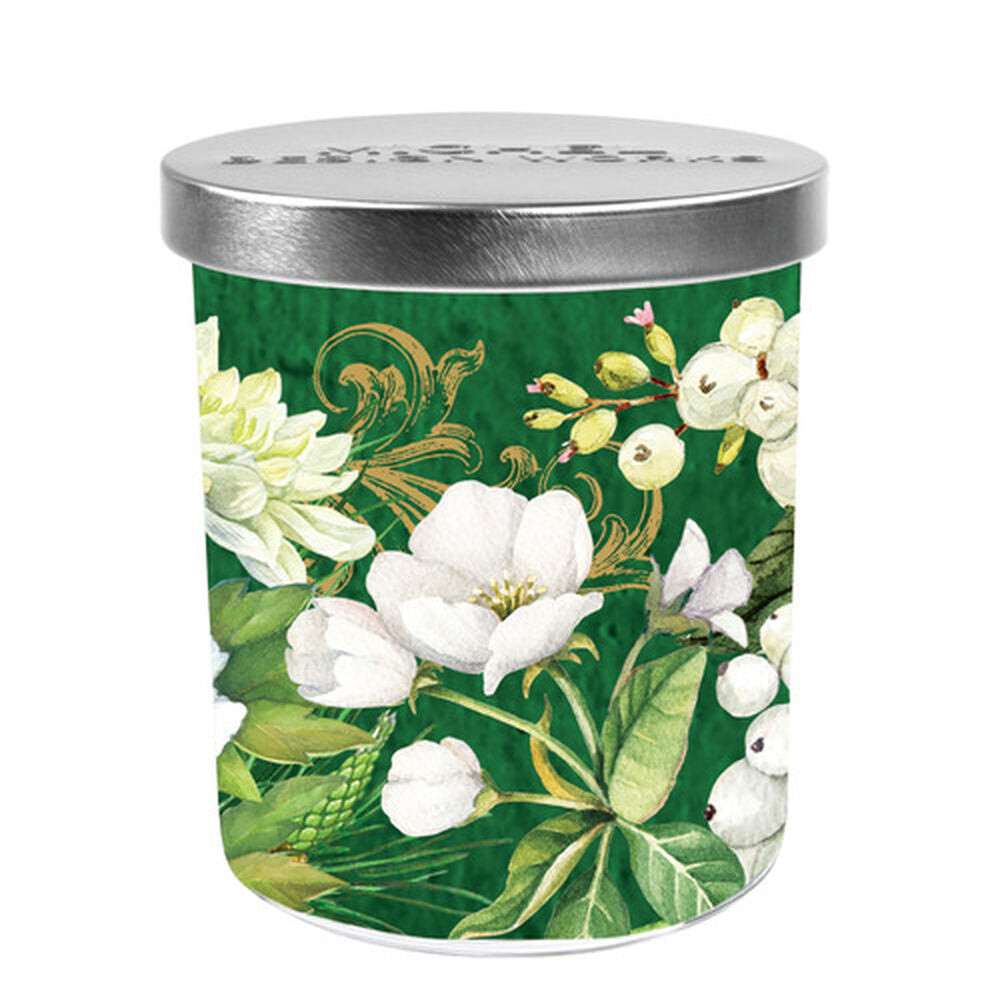 MDW Winter Blooms Candle Jar with Lid - Zinnias Gift Boutique