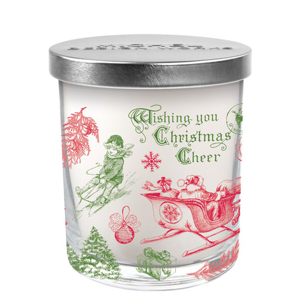 MDW It&#39;s Christmastime Candle Jar with Lid - Zinnias Gift Boutique