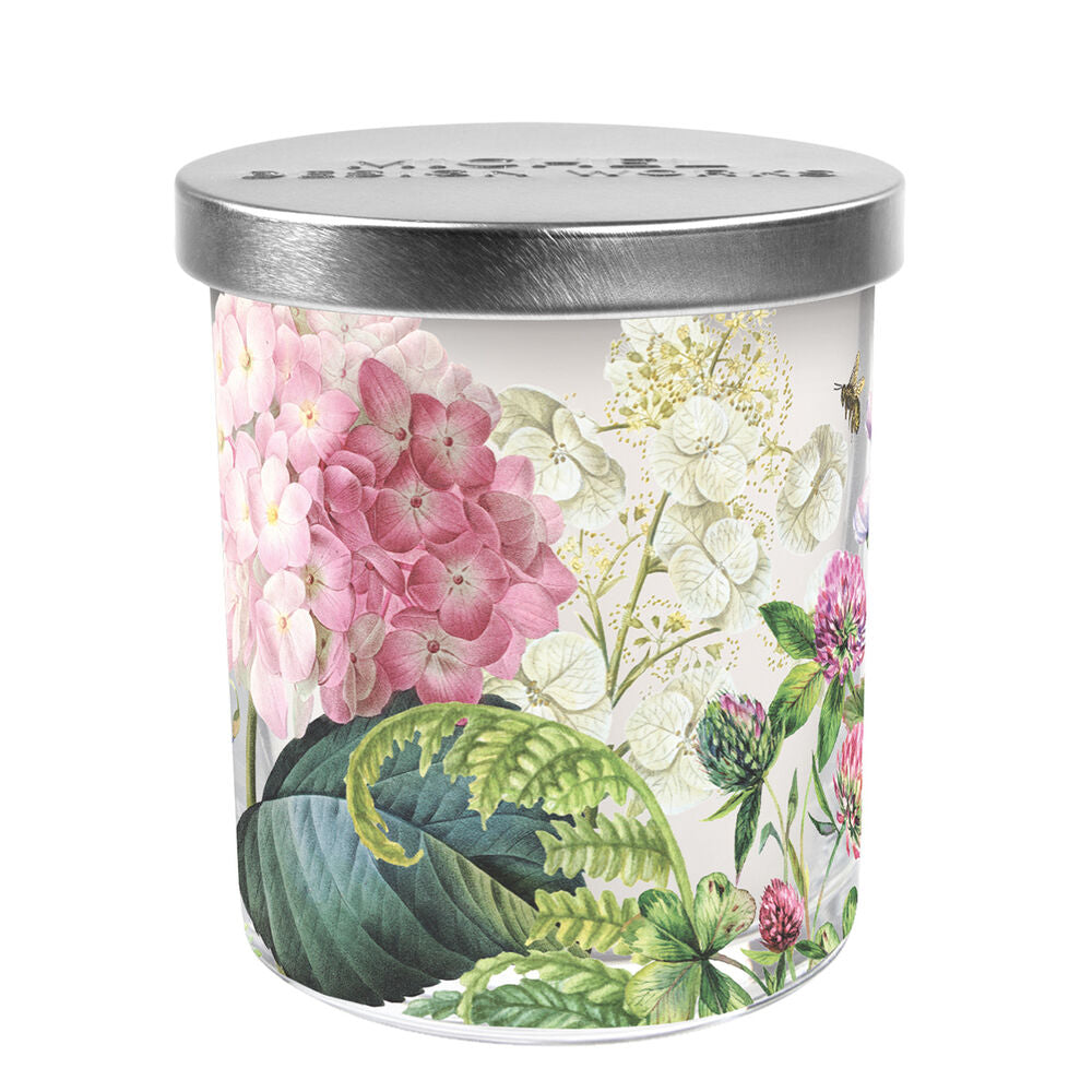 Wild Hydrangea Candle Jar with Lid - Zinnias Gift Boutique