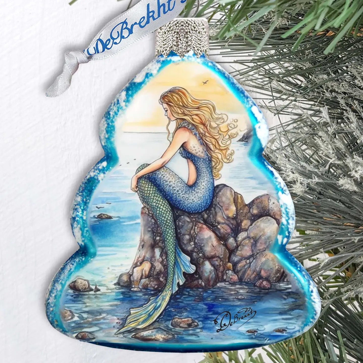 Mermaid Glass Ornament