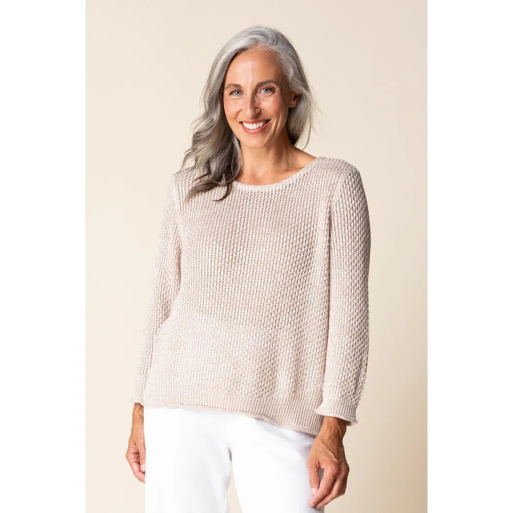 Coastal Crochet Pullover - Zinnias Gift Boutique