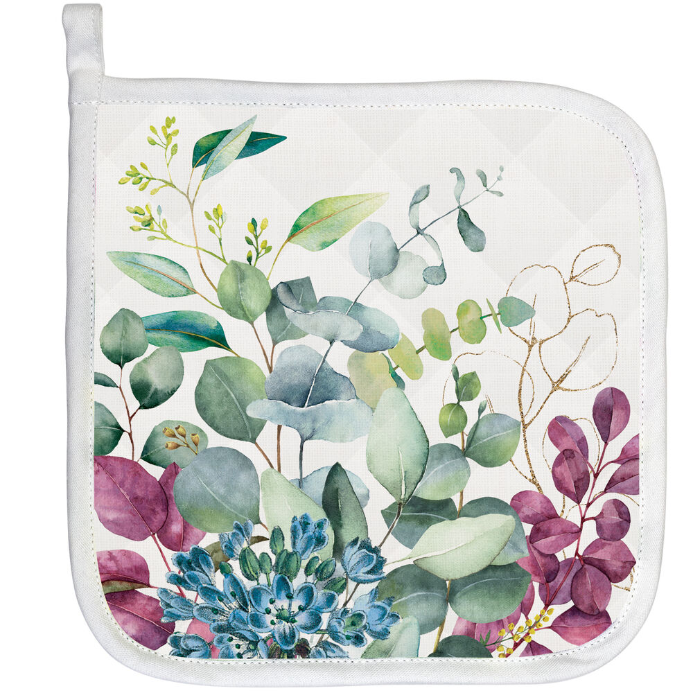 Eucalyptus &amp; Mint Potholder - Zinnias Gift Boutique