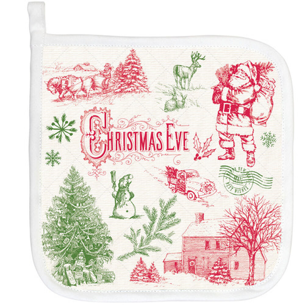 MDW It&#39;s Christmastime Potholder - Zinnias Gift Boutique