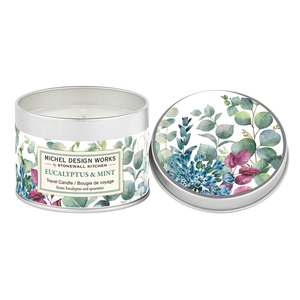 Eucalyptus & Mint Travel Candle - Zinnias Gift Boutique