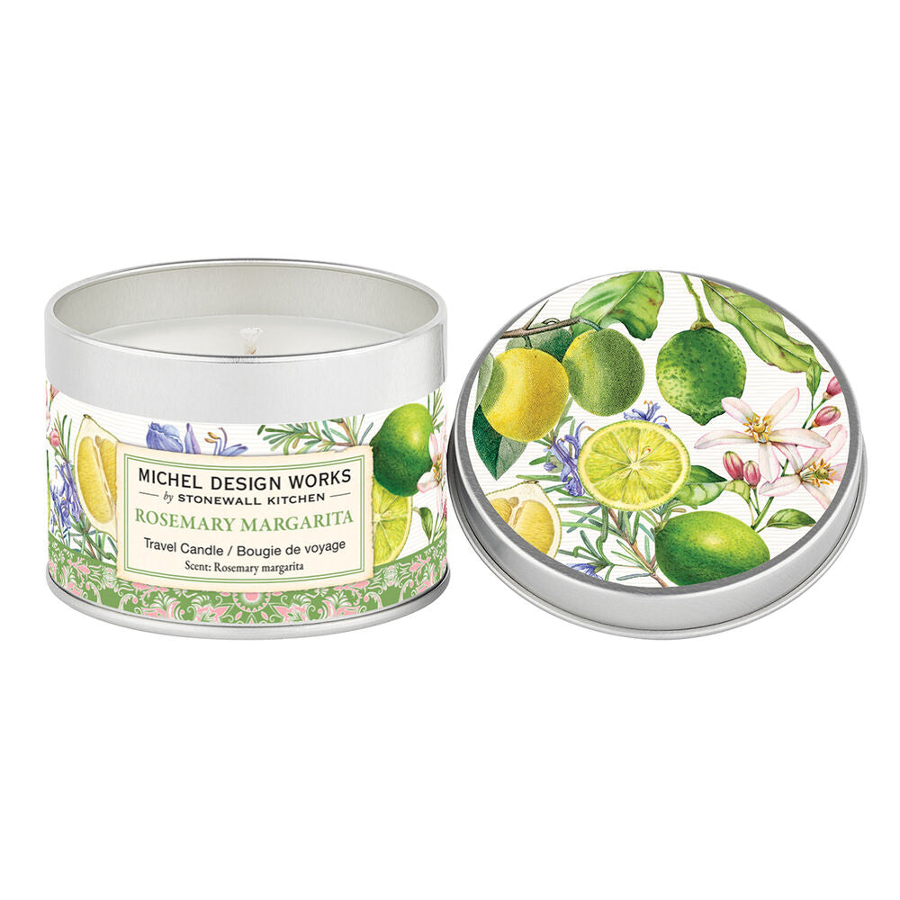 Rosemary Margarita Travel Candle - Zinnias Gift Boutique