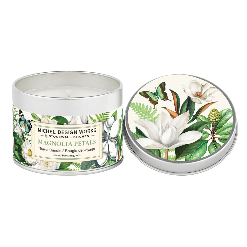 Magnolia Petals Travel Candle - Zinnias Gift Boutique