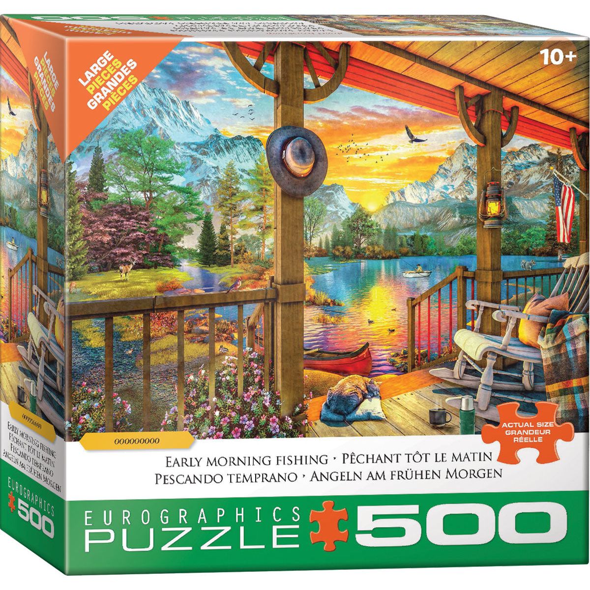Early morning fishing by DD. 500PC Puzzle Eurographics - Zinnias Gift Boutique