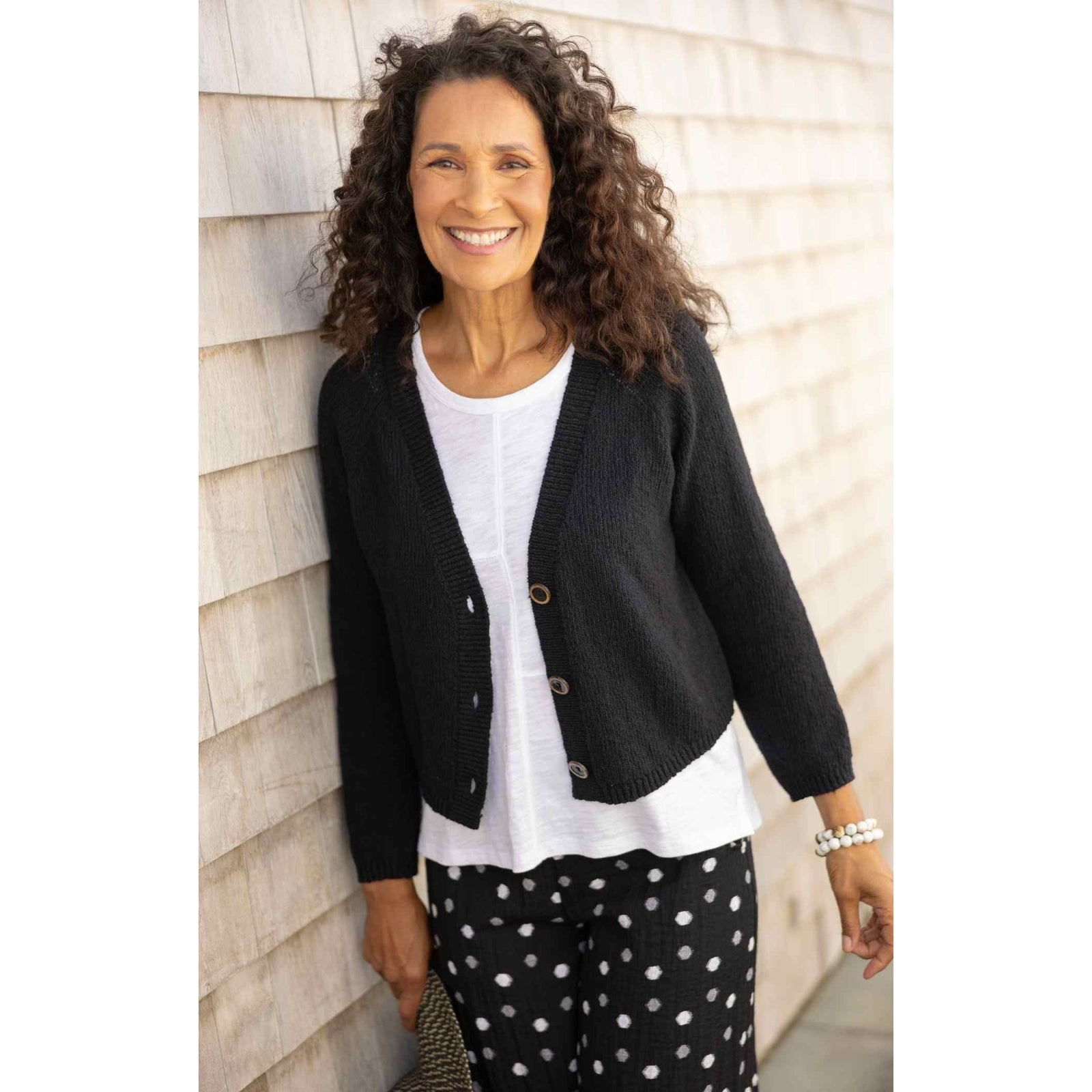 Shaker Stitch Cardigan - Zinnias Gift Boutique