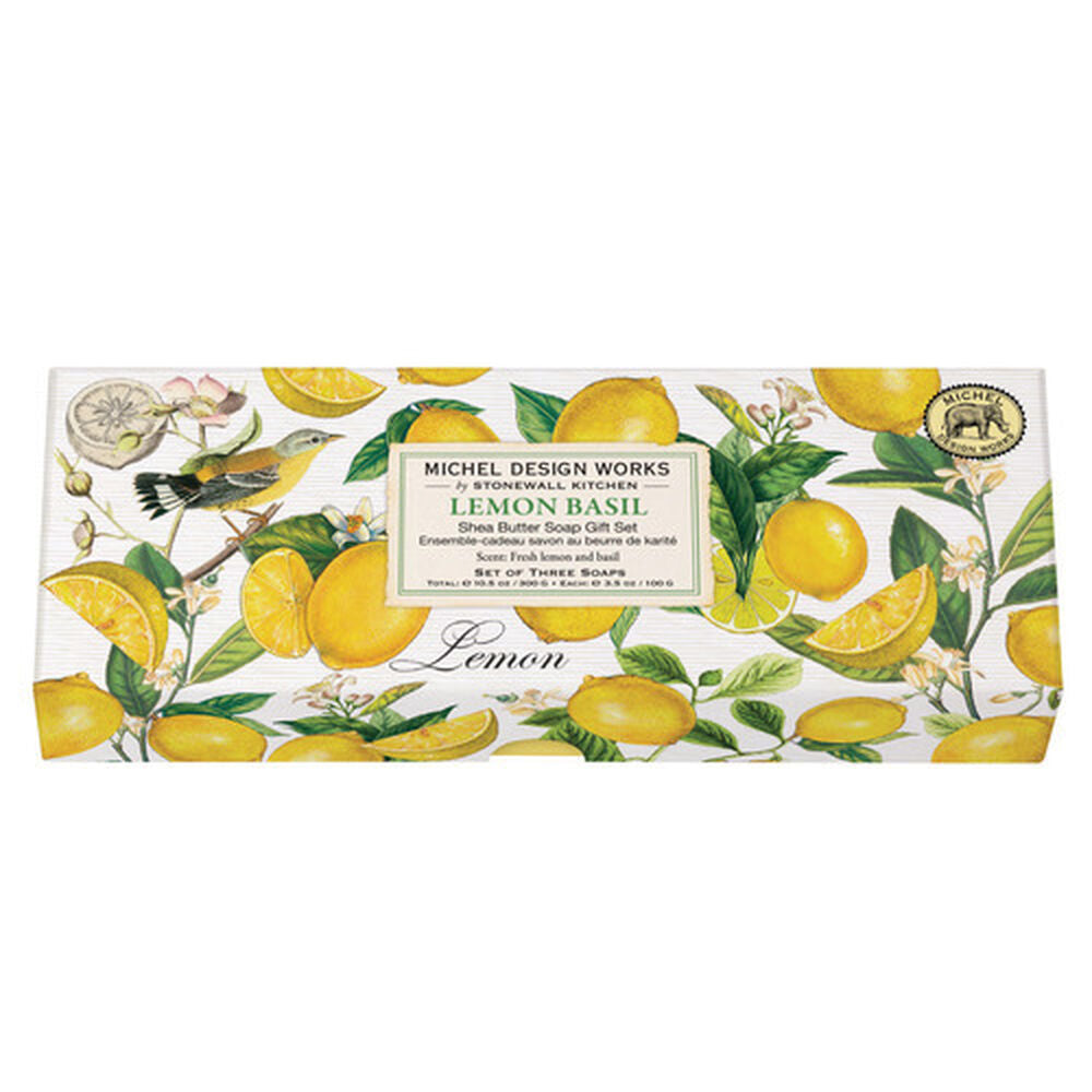 Lemon Basil Soap Gift Set Zinnias Gift Boutique