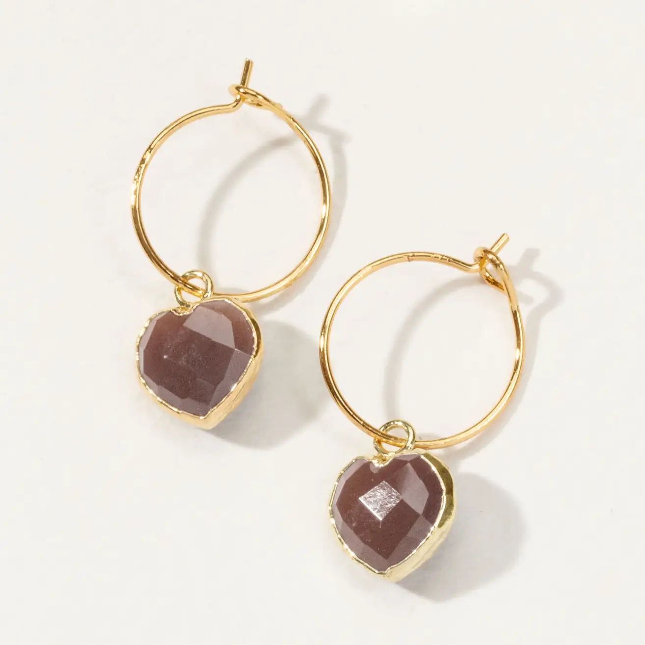 Conversation Heart Mini Hoop Earrings - Zinnias Gift Boutique