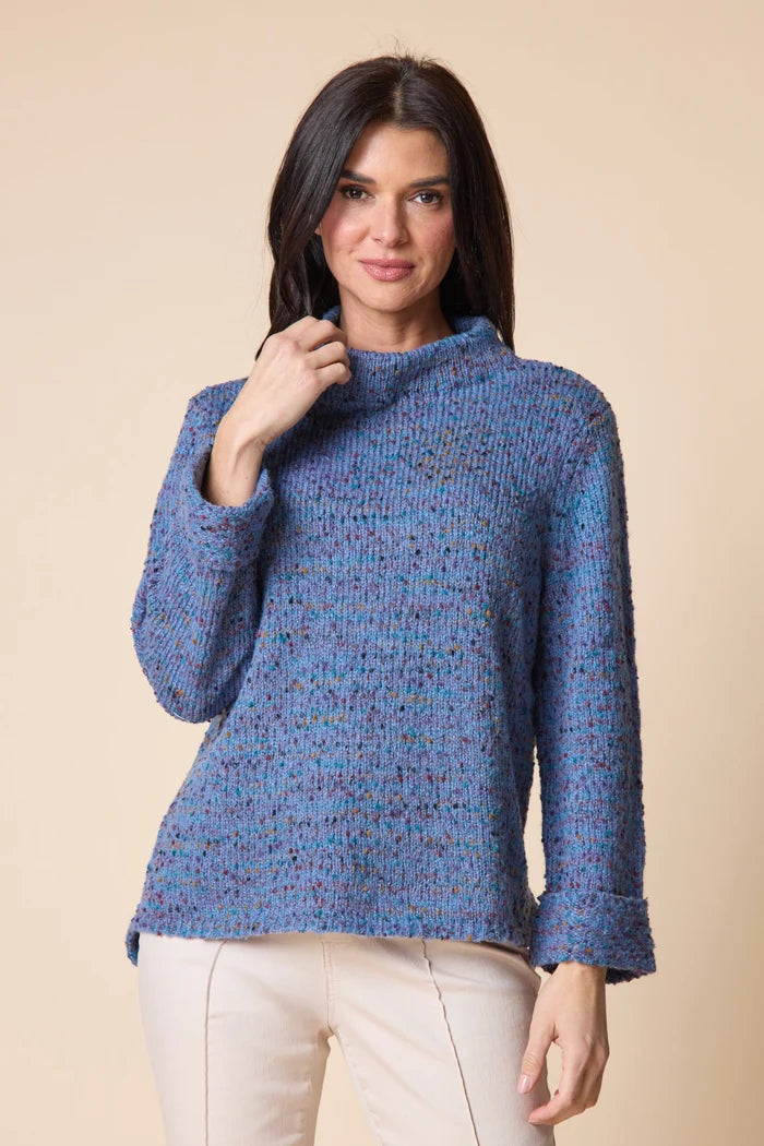 Confetti Yarn Funnel Pullover