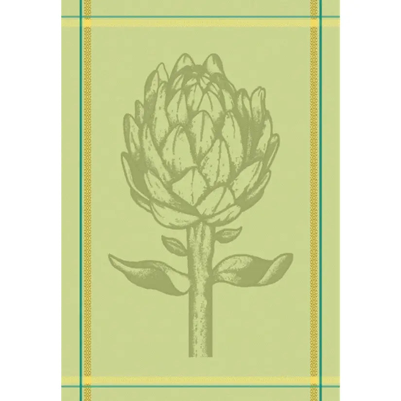 Portuguese Jacquard Towel - Artichoke - Zinnias Gift Boutique
