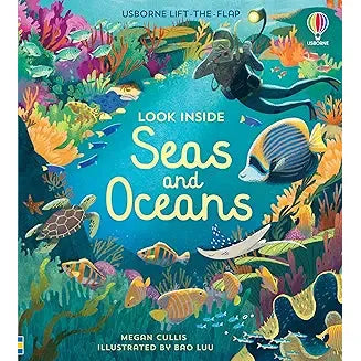 look inside Seas and Oceans  lift the flap - Zinnias Gift Boutique