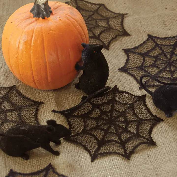 Halloween Spider Web 6 in Doily Black - Zinnias Gift Boutique