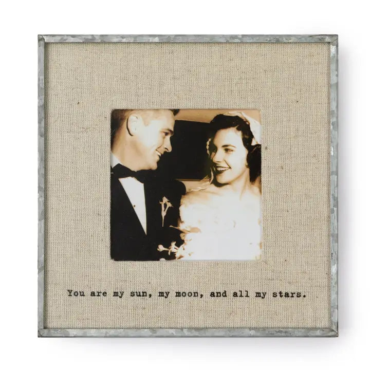 Linen Photo Frame - Zinnias Gift Boutique