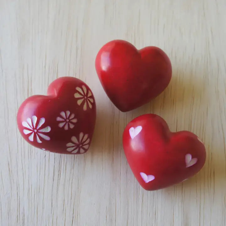 Stone Red Hearts - Zinnias Gift Boutique