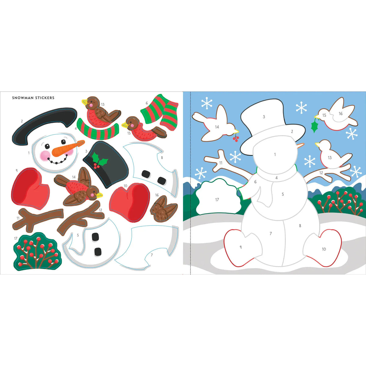 Color-By-Sticker Christmas