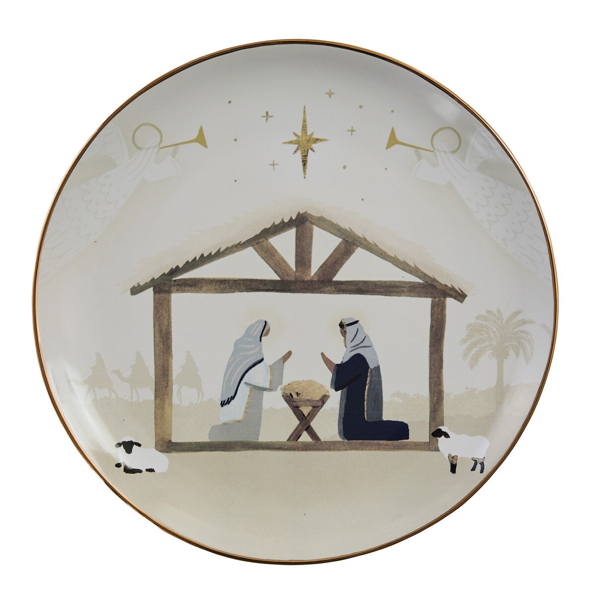 Away In A Manger Salad Plate - Zinnias Gift Boutique