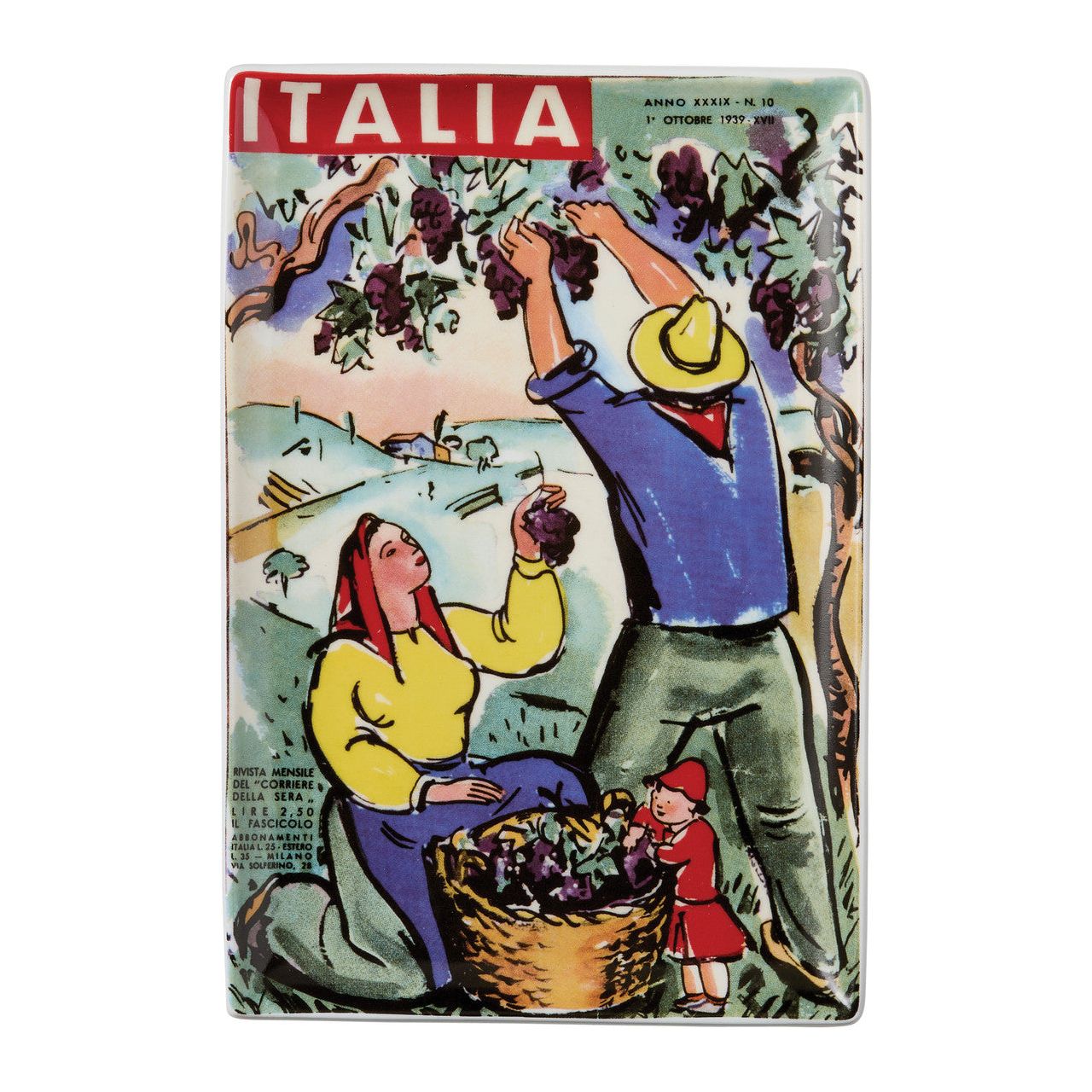 Grand Tour Italy Magazine Tray - Zinnias Gift Boutique