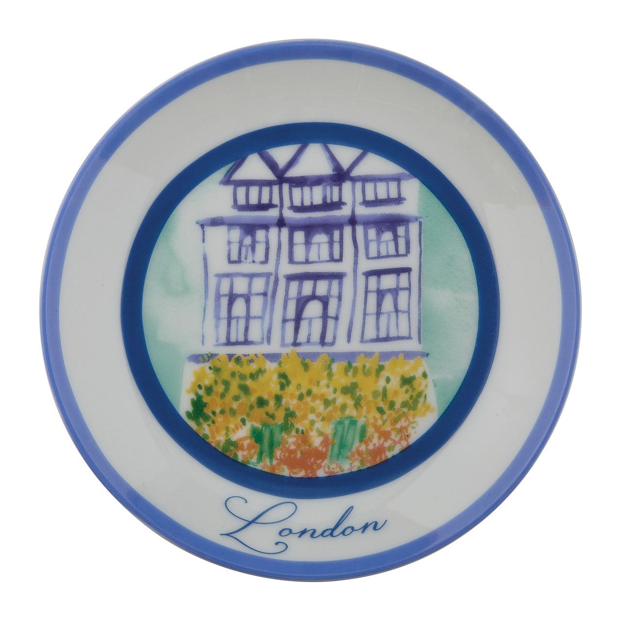 London 6" Plate - Zinnias Gift Boutique