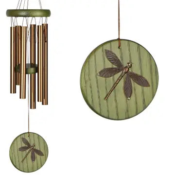 Woodstock Habitats™ Chime - Green, Dragonfly - Zinnias Gift Boutique