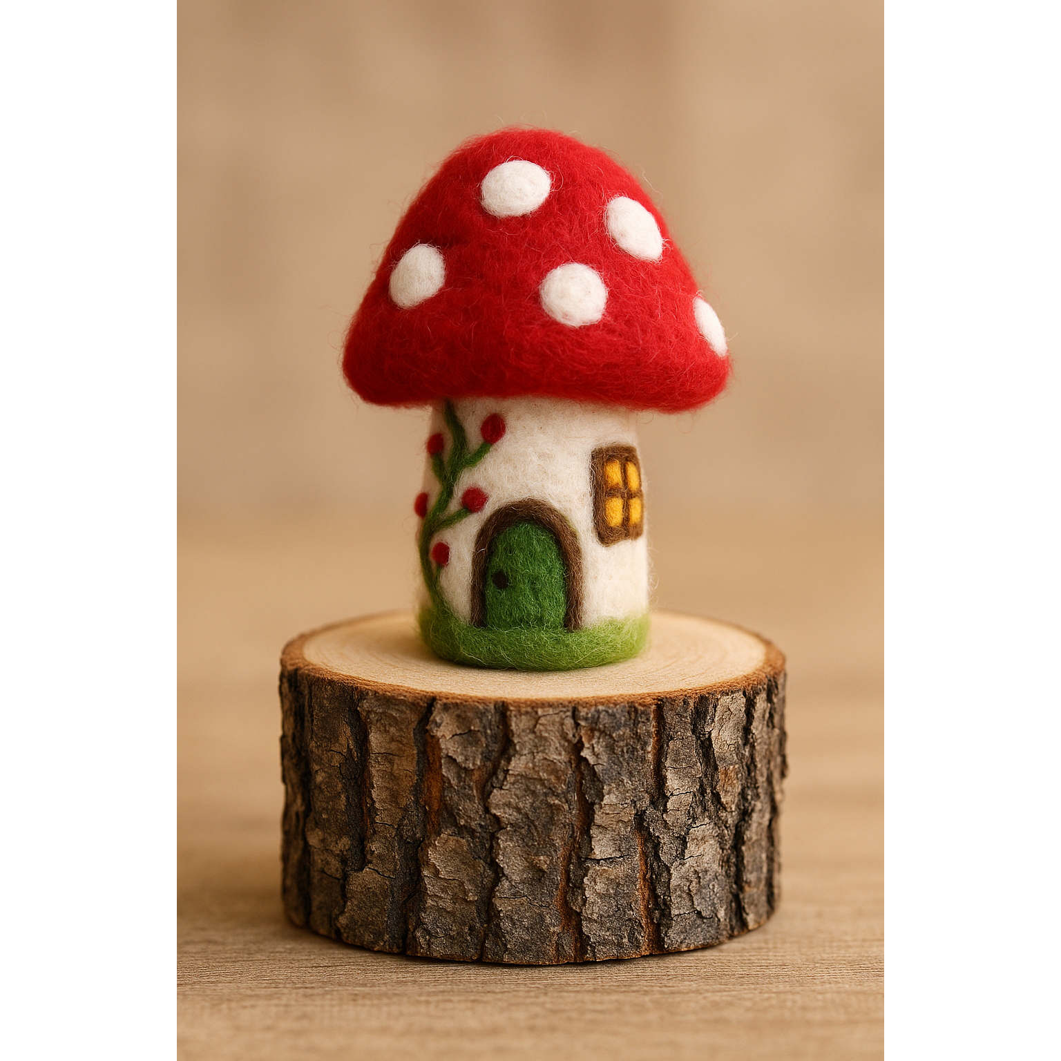 Mushroom House Ornament Nepal - Zinnias Gift Boutique