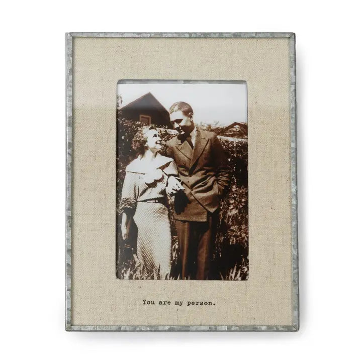 Linen Photo Frame - Zinnias Gift Boutique