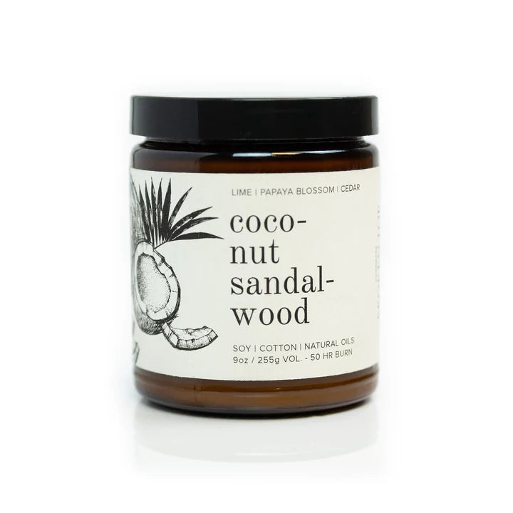 Coconut Sandalwood Candles - Zinnias Gift Boutique
