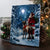 Mini Lighted Easel Back 8x6 Starry Night Santa