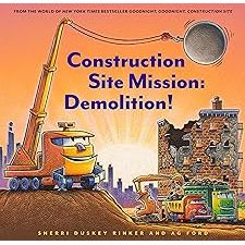 Construction Site Mission Demolition hardcover - Zinnias Gift Boutique