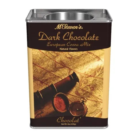 McSteven&#39;s® European Dark Chocolate Cocoa (8oz Rectangle Tin) - Zinnias Gift Boutique