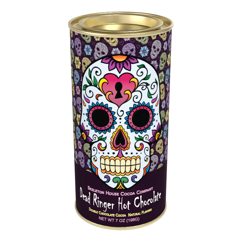 McSteven's Skeleton House "Dead Ringer" Chocolate Cocoa (7oz Round Tin) - Zinnias Gift Boutique