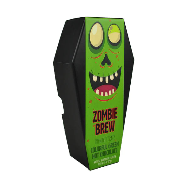 Coffin Cafe #2 Zombie Brew Colorful Green Hot Chocolate (3oz Coffin Box) - Zinnias Gift Boutique