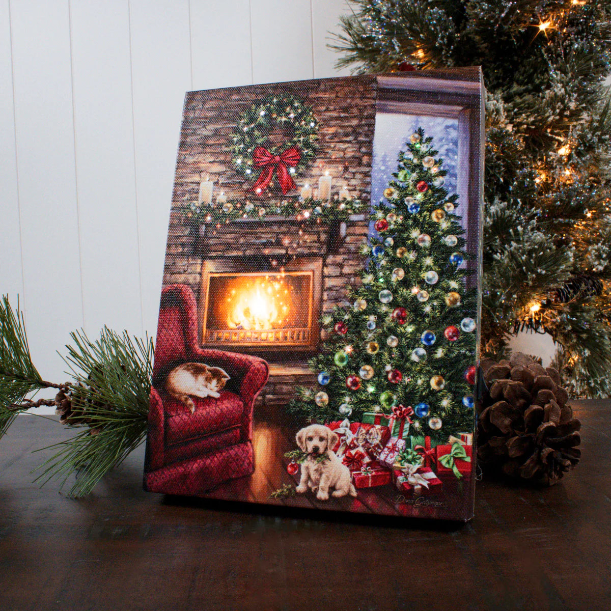 Fireside Christmas Mini Lighted - Zinnias Gift Boutique